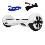 Ficha técnica e caractérísticas do produto Hoverboard Scooter Patinete Skate 6,5" Branco Bluetooth Bivo