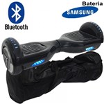 Hoverboard Skate Elétrico 2 Rodas 6,5 Polegadas Bluetooth Importway Bateria Samsung Preto Bolsa Led