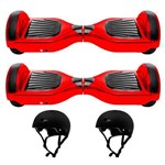 Ficha técnica e caractérísticas do produto 2 Hoverboard Skate Elétrico Scooter Segway Smart Balance Wheel 2 Capacete Proteção