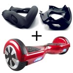 Ficha técnica e caractérísticas do produto Hoverboard Skate Elétrico Smart Balance Wheel Vermelho + Capa Preta