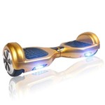 Hoverboard Smart Balance Whell 6.5 Polegadas Dourado com Bluetooth, Led Frontal e Mochila