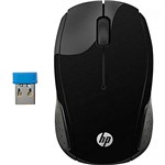 Ficha técnica e caractérísticas do produto HP 200 Mouse Sem Fio, Preto
