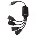 Ficha técnica e caractérísticas do produto Hub Flexível USB Multilaser 4 Portas AC042