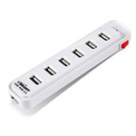 Ficha técnica e caractérísticas do produto Hub USB 2.0 Branco 7 Portas 0191 Bright