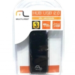 Ficha técnica e caractérísticas do produto Hub USB 2.0 Multilaser 4 portas