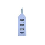 Ficha técnica e caractérísticas do produto Hub USB com 4 Portas de Conexão USB - Branco