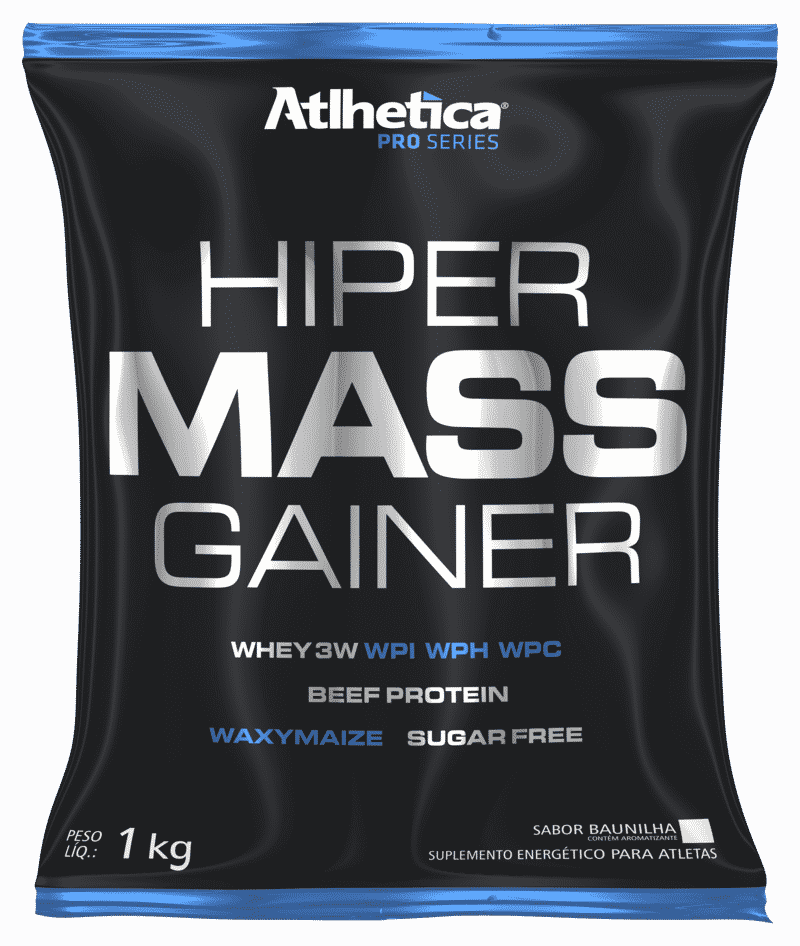 Ficha técnica e caractérísticas do produto Hyper Mass Gainer 1Kg - Atlhetica Nutrition (Baunilha)