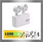 Ficha técnica e caractérísticas do produto Iluminação Emergência LED 200 Lumens 2 Faróis Ref.: 24530