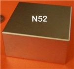 Imã de Neodímio N52 - 50,8mm X 50,8mm X 25,4mm - Super Forte - Fácil Negócio Importação
