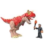 Ficha técnica e caractérísticas do produto Imaginext Jurassic World Carnotauro e Dr. Malcolm - Mattel - Tricae