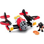 Imaginext Super Aviões Sky Racer - Águia Vermelho - Mattel