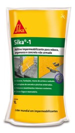 Ficha técnica e caractérísticas do produto Impermeabilzante Argamassa Sika 1 1 L com 12