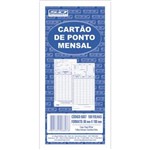 Ficha técnica e caractérísticas do produto Impresso Cartao de Ponto Mensal Palha 86X180Mm Pct.Com 100 Sao Domingos
