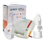 Ficha técnica e caractérísticas do produto Aparelho Nebulizador Inalador G-tech Nebcom 5 Branco Bivolt