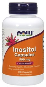 Ficha técnica e caractérísticas do produto Inositol 500 Mg 100 Cápsulas - Now Foods