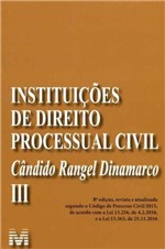 Ficha técnica e caractérísticas do produto Instituições de Direito Processual Civil - Vol. 03 - 08Ed/19 - Malheiros Editores