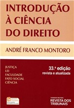 Ficha técnica e caractérísticas do produto Introduçao a Ciencia do Direito - Rt