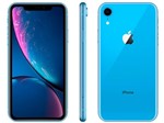 Ficha técnica e caractérísticas do produto IPhone XR Apple 64GB Azul 4G Tela 6,1” Retina - Câmera 12MP + Selfie 7MP IOS 12 Proc. Chip A12