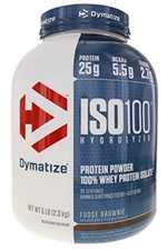 Ficha técnica e caractérísticas do produto ISO 100-100% Hidrolyzed (2258g) Dymatize-Brownie