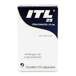 Ficha técnica e caractérísticas do produto Itl 25 Itraconazol 10 Cápsulas 25mg