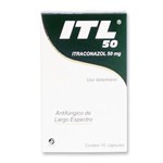 Ficha técnica e caractérísticas do produto Itl 50 Itraconazol 50mg 10 Caps Cepav