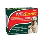 Ficha técnica e caractérísticas do produto Ivercanis 3mg 4 Comp World Ivermectina Cães