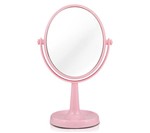 Ficha técnica e caractérísticas do produto Espelho de Bancada Dupla Face V - Rosa - Jacki Design