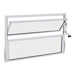 Ficha técnica e caractérísticas do produto Janela Basculante Alumínio 40x60x1.35cm Vidro Mini Boreal - Branco