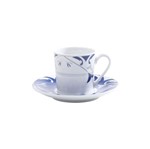 Ficha técnica e caractérísticas do produto Jg. 6 Xícaras de Café C/ Píres de Porcelana 120Ml Allegro - F9-17041