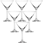 Ficha técnica e caractérísticas do produto Jogo 06 Taças Martini Drinks 250ml Vidro Nadir Windsor