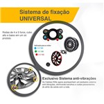 Ficha técnica e caractérísticas do produto Jogo 4 Calota Velox Unicolor Aro 13 Prata Toyota Prata - Elitte