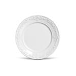 Ficha técnica e caractérísticas do produto Jogo 6 Pratos Rasos em Cerâmica Branco Acanthus 26cm - Porto Brasil