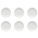 Ficha técnica e caractérísticas do produto Jogo 6 Pratos Sobremesa Donna Branco 18cm Am18-5002 Biona