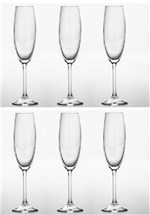 Ficha técnica e caractérísticas do produto Jogo 6 Taças 220ml de Cristal Ecológico para Champagne Gastro Bohemia - R5327