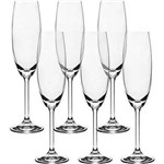 Ficha técnica e caractérísticas do produto Jogo 6 Taças Champagne 220ml Cristal Bohemia