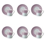 Ficha técnica e caractérísticas do produto Jogo 6 Xícarass Café Saturno Lilás