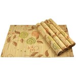 Ficha técnica e caractérísticas do produto Jogo Americano Bambu com 4 Peças - Jolie - PALHA