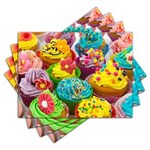 Ficha técnica e caractérísticas do produto Jogo Americano - Cupcakes com 4 Peças - 846Jo
