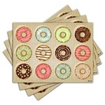 Ficha técnica e caractérísticas do produto Jogo Americano - Donuts com 4 Peças - 303Jo