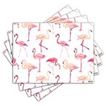 Ficha técnica e caractérísticas do produto Jogo Americano - Flamingos com 4 Peças - 1004Jo