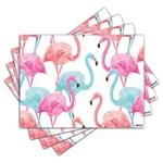 Ficha técnica e caractérísticas do produto Jogo Americano - Flamingos com 4 Peças - 1016Jo