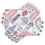 Jogo Americano - Londres com 4 Peças - X1118Jo