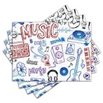 Ficha técnica e caractérísticas do produto Jogo Americano - Music com 4 Peças - X054Jo