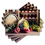Ficha técnica e caractérísticas do produto Jogo Americano - Vinho com 4 Peças - 919Jo
