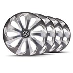 Ficha técnica e caractérísticas do produto Jogo Calota Velox Aro 14 Grafite / Prata VW Quantum Elitte