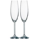 Ficha técnica e caractérísticas do produto Jogo com 2 Taças Cristal Champagne 230ml Full Fit 57441 - Jolly