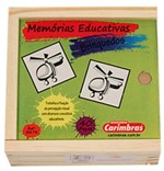 Ficha técnica e caractérísticas do produto Jogo da Memória em Madeira - Brinquedos - CARIMBRAS