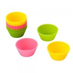Ficha técnica e caractérísticas do produto Jogo de 12 Formas Coloridas para Cupcake - Lyor