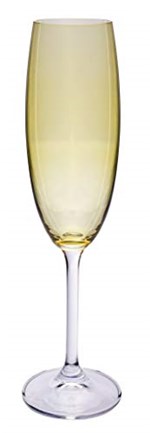 Ficha técnica e caractérísticas do produto Jogo de 6 Taças Gastro/Colibri Amarela para Champagne