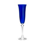 Ficha técnica e caractérísticas do produto Jogo de 6 Taças P/Champagne de Cristal Ecológico Alexandra/Asio Azul 190Ml